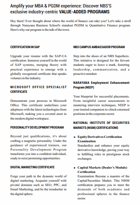 10 Reasons Why Narayana Business School Graduates Are the Ideal Candidates For Your Company 3