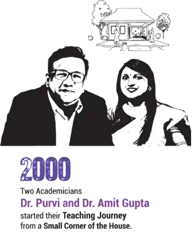 Narayana Business School | Top Ranked B School In India 8 In 2000 Two academicians Dr Purvi and Amit Gupta started their Teaching Journey from a small corner of the house.